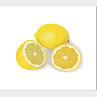 Juicy fresh lemons Posters and Art